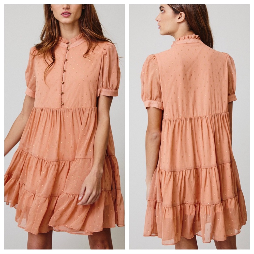 Fabulous Lurex Jacquard Swiss Dot Dress - Picture 2 of 4